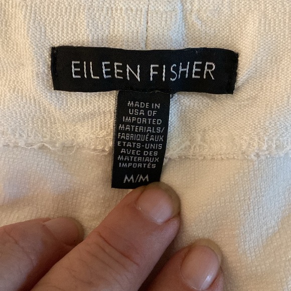 Eileen Fisher white washable stretch crepe fabulous pants from Neiman’s. - Picture 10 of 11